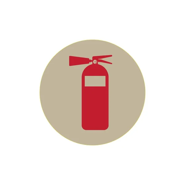 Yangın Söndürücü Ikon Vektör Illüstrasyon Sembolü Tasarımı — Stok Vektör