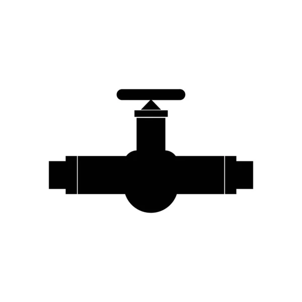 Musluğu Simgesi Vektör Illüstrasyon Logo Tasarımı — Stok Vektör