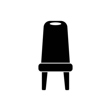 sandalye simgesi vektör illüstrasyon logosu tasarımı
