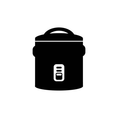 pirinç pişirici simgesi vektör illüstrasyon sembolü tasarımı