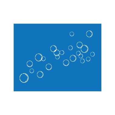 Kabarcık simgesi vektör çizim şablonu