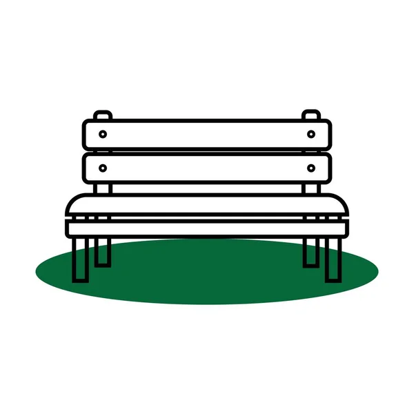 Design Símbolo Ilustração Ícone Cadeira Jardim — Vetor de Stock