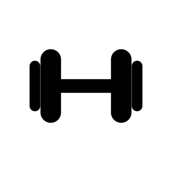 Barbell Dumbbell Gym Icon Logo Template Gym Badge Design Logo — Vetor de Stock