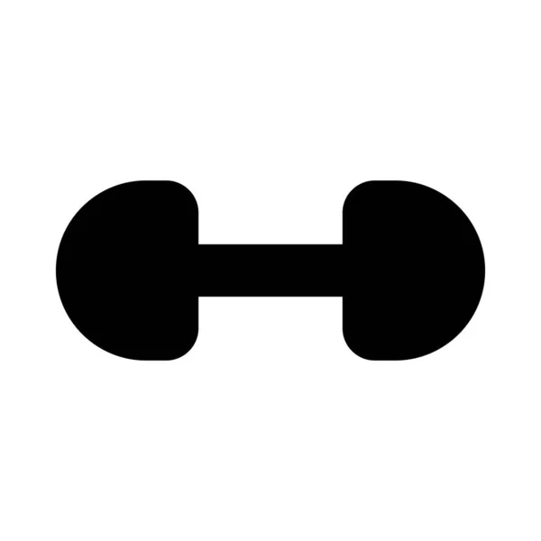 Sztanga Hantel Siłownia Ikona Logo Szablon Siłownia Odznaka Fitness Logo — Wektor stockowy