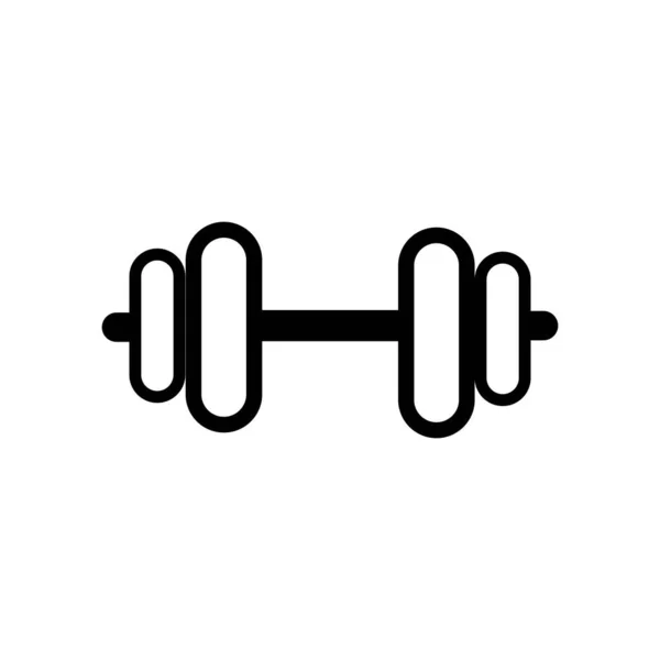 Langhantel Kurzhantel Gym Icon Logo Vorlage Gymnastikabzeichen Fitness Logo Design — Stockvektor