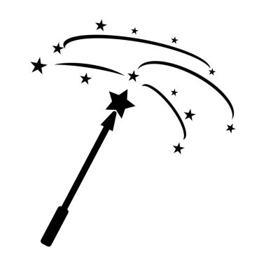Sihirbaz çubuğu logo vektör çizimi
