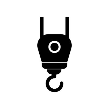 vinç kancası logo vektör illüstrasyon tasarımı