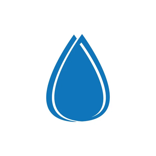 Waterdruppel Logo Vector Illustratie Ontwerp — Stockvector