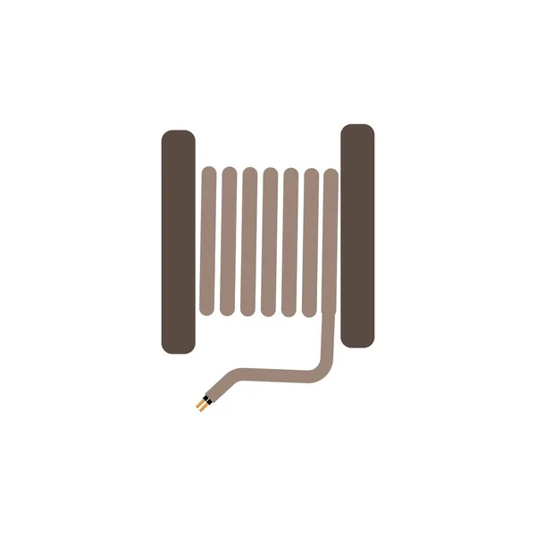 Кабельний Роликовий Значок Векторна Ілюстрація Дизайн Логотипу — стоковий вектор