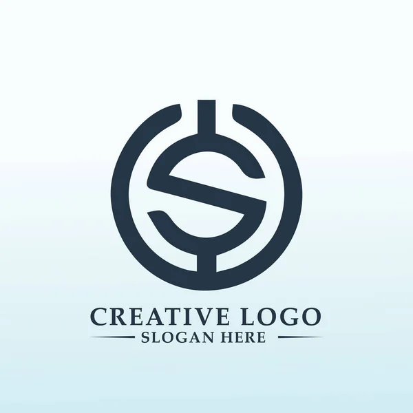 Need Powerful Logo New Personal Finance Blog Letter — Vector de stock