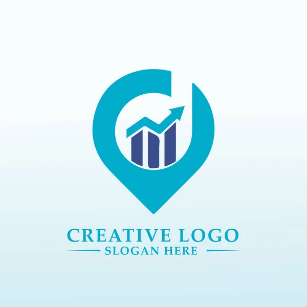 Concevoir Logo Pour Nouveau Site Analyse Des Stocks — Image vectorielle