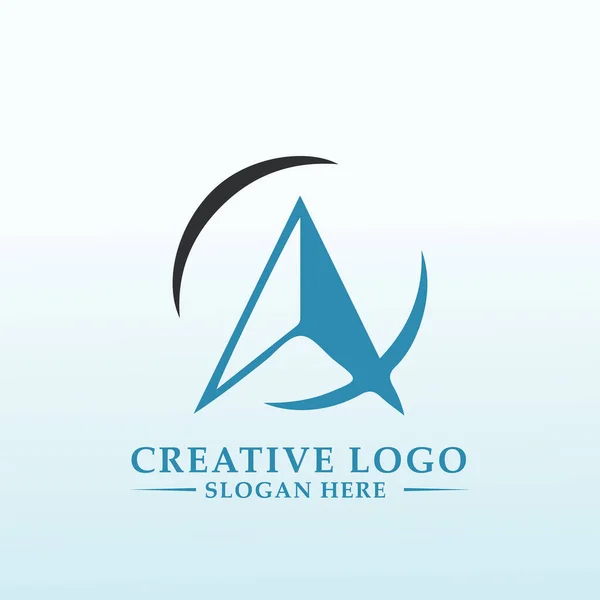 Financiële Planning Business Letter Een Logo Ontwerp — Stockvector