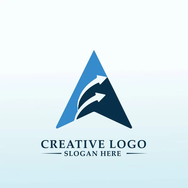 Financial Planning Business Letter Logo Design — Vettoriale Stock