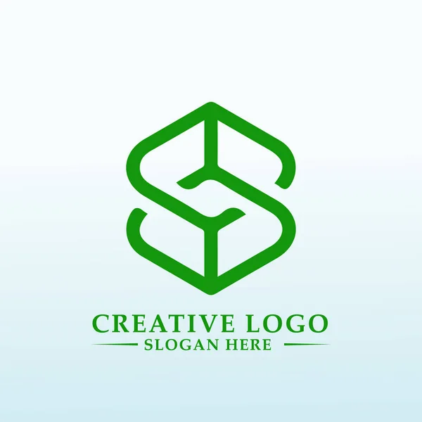 Logo Notre Site Web Pour Attirer Les Petites Entreprises Lettre — Image vectorielle