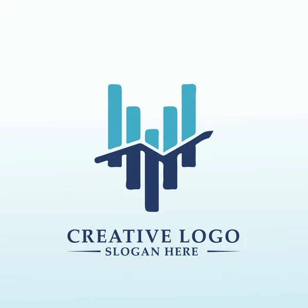 Разработка Логотипа Продукта Данных Компании — стоковый вектор