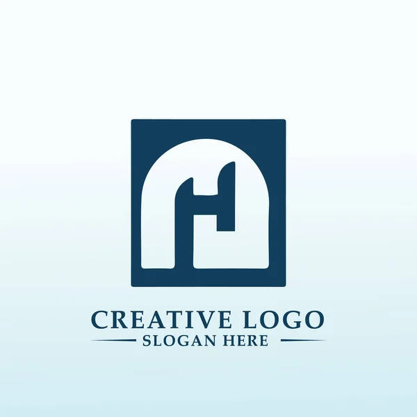 Simple Logo Small Wealth Management Firm Letter — Archivo Imágenes Vectoriales