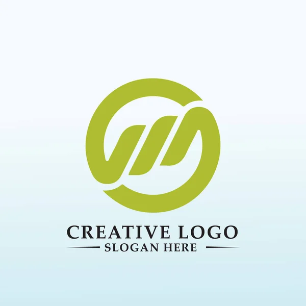 Logo Ideas Financial Software Development Company Letter — Stockvector