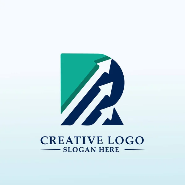 Logo Financial Service Provider Letter — Stockvector