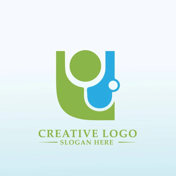 Projektowanie Nowoczesnej Medycyny Finansowej Lekarz Logo — Wektor stockowy