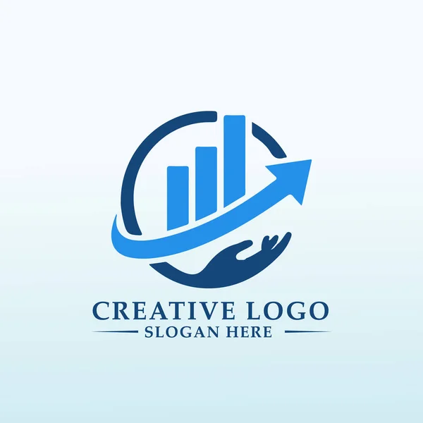 Financial Planning Investment Management Logo — Image vectorielle