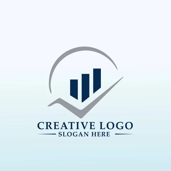 Начало Финансирования Нарушить Логотип Финансового Обслуживания — стоковый вектор
