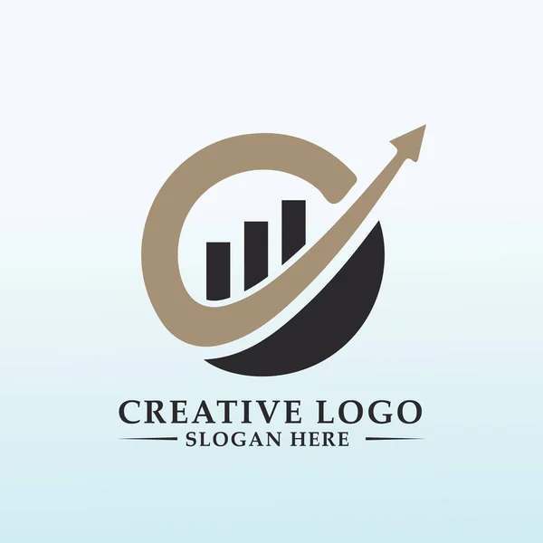 Разработайте Хедж Фонд Построенный Логотипа Millennial — стоковый вектор