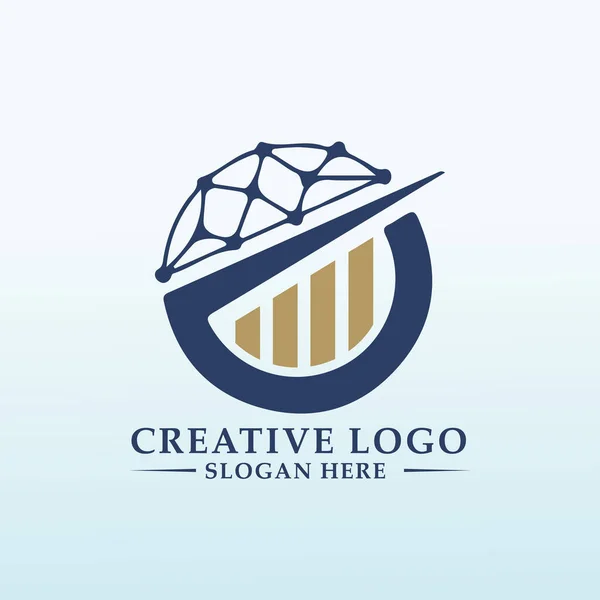 Design Hedge Fund Built Millennial Logo — Vetor de Stock