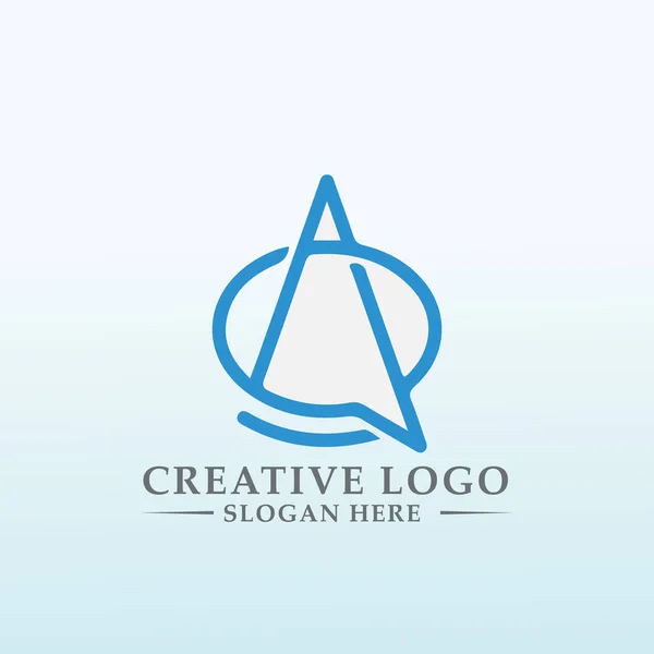 Crypto Accounting Firm Logo Letter — Archivo Imágenes Vectoriales