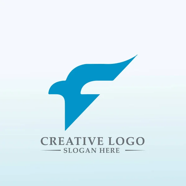 Fin Tech Company Looking Logo Design Letter — 스톡 벡터
