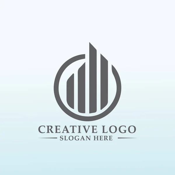 Σχεδιασμός Της Επόμενης Επιστολής Λογότυπου Global Financial Venture Capital Brand — Διανυσματικό Αρχείο