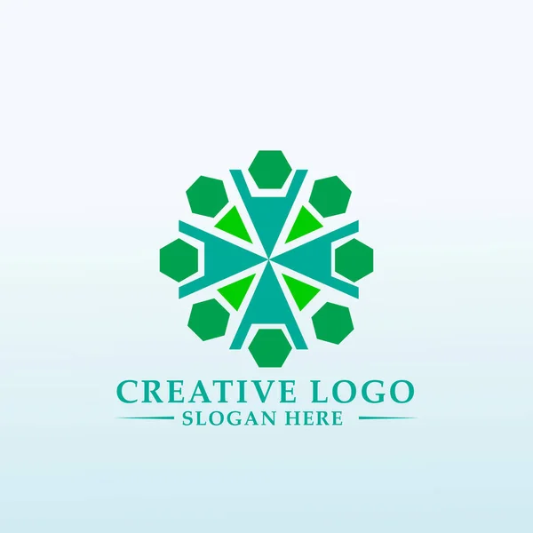 Design Logo Fin Tech Start — Vector de stock