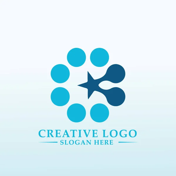 Cyber Nouveau Logo Sous Licence Argent Numérique — Image vectorielle