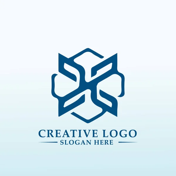 Logotipo Único Moderno Para Empresa Gestión Fondos — Archivo Imágenes Vectoriales