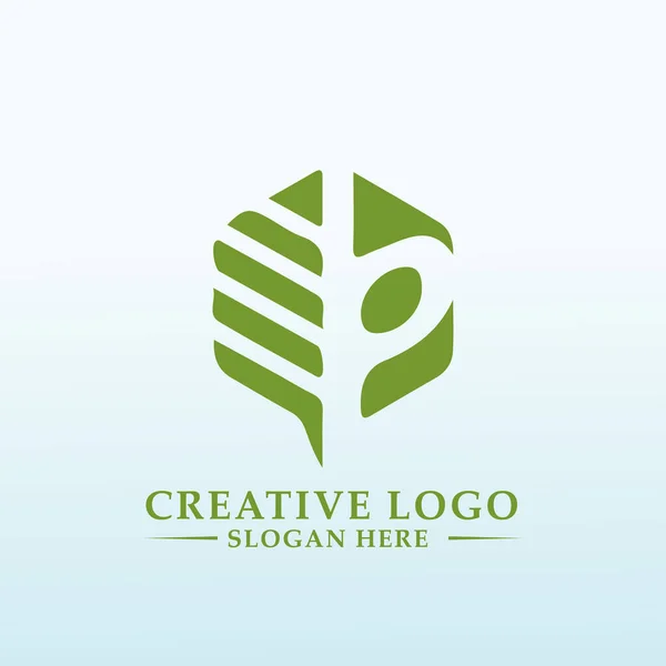 Aconselhamento Financeiro Carta Design Logotipo — Vetor de Stock