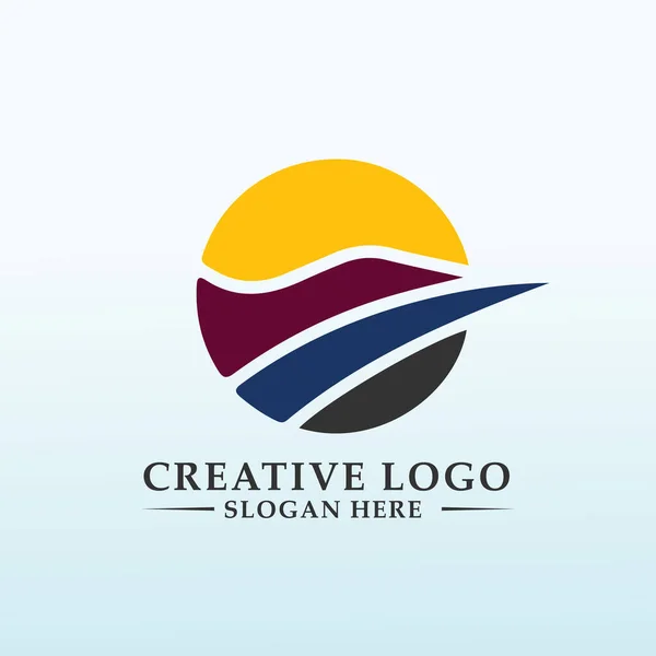 Minimalistisch Logo Voor Een Fun Financial Planning Boom — Stockvector