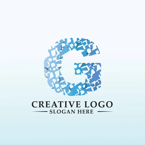 Logo Finanziario Galaxy Letter Vector — Vettoriale Stock