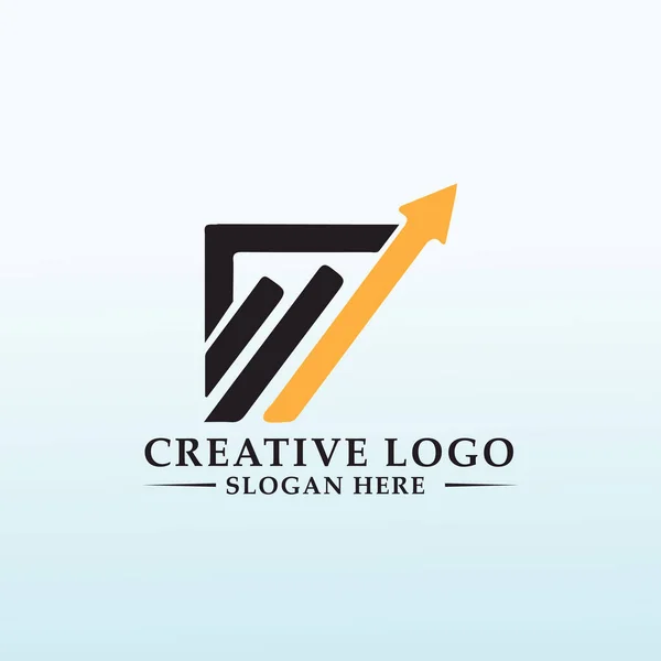 Buchhaltung Firma Vektor Logo Design — Stockvektor