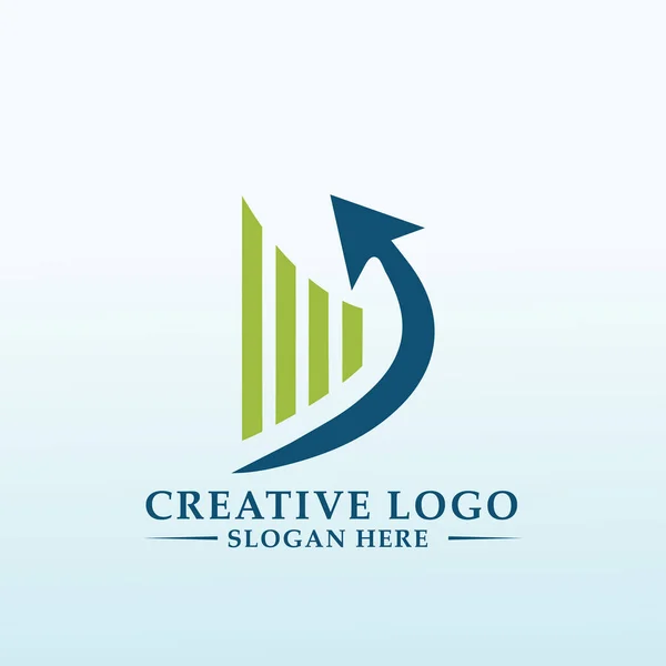 Buchhaltung Firma Vektor Logo Design — Stockvektor