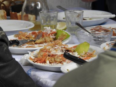Yunanistan 'da çok özel yerel yemekler, kaliteli fotoğraflar.
