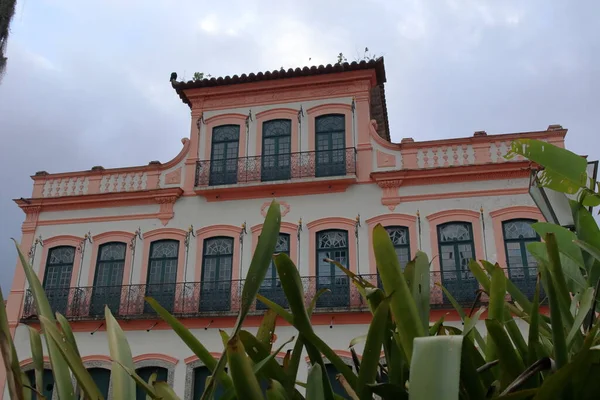 Front View Historic Casarao Porto Ubatuba Built 1846 Manoel Baltazar — Zdjęcie stockowe