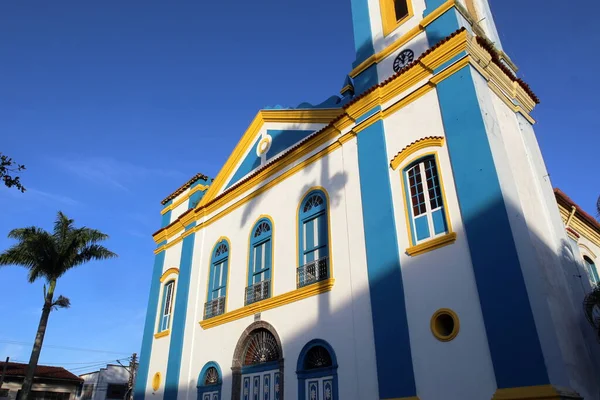 Ubatuba Sao Paulo Brasil 2022 Casas Coloniales Ventanas Bajo Luz — Foto de Stock