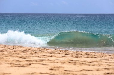Perfect waves, Cacimba beach, Fernando de Noronha island, Brazil. High quality photo
