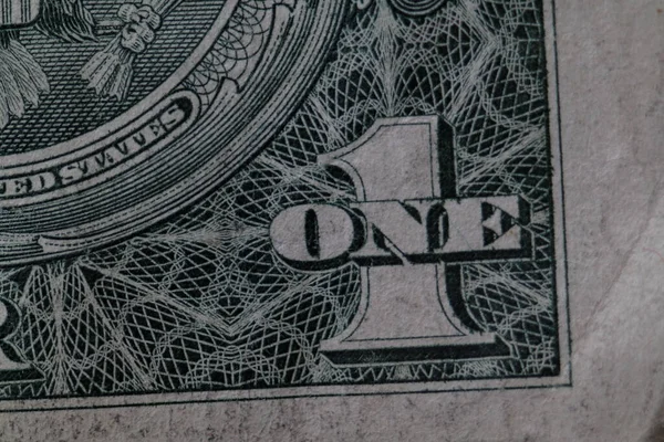 One Dollar Detail Close High Quality Photo — Stock Photo, Image