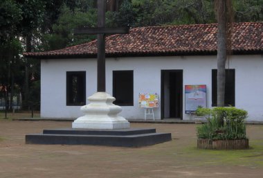 Taubate, Sao Paulo, Brezilya - 11 Ekim 2022: Sarı Ağaçkakan Parkı, sitio do pica pau amarelo, Taubate, Brezilya