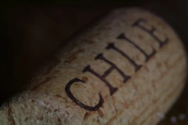 Word Chile Written Cork Close High Quality Photo — Stock Photo, Image