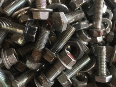 Eski somun ve cıvata arka planı için