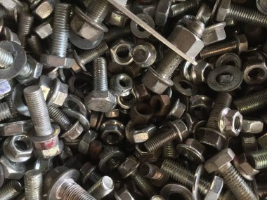 Eski somun ve cıvata arka planı için