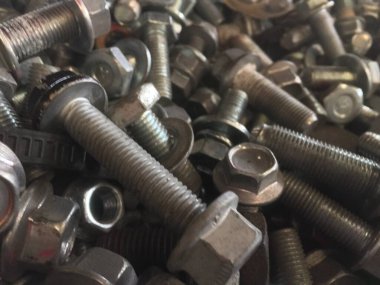 Eski somun ve cıvata arka planı için