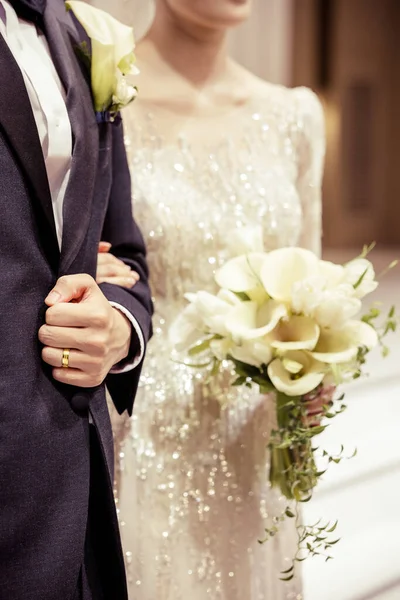 Close Image Wedding Ring Groom Wedding Venue — Stockfoto
