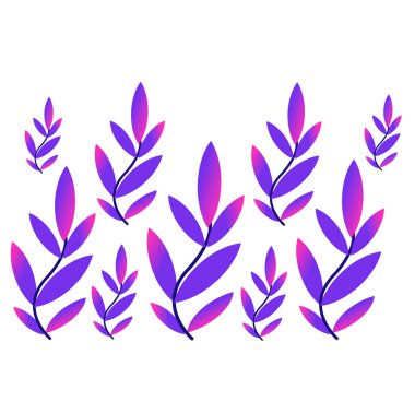 Çiçek deseni mor dolguyu ayarla